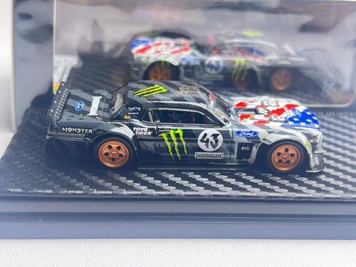Modellino auto YM 1/64 resina Ken Block's 1965 Ford Mustang Hoonicorn 43# - Foto 4 di 9