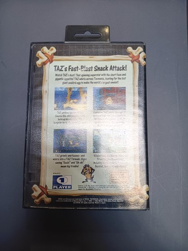 Taz-Mania (Sega Genesis, 1992) CASE & MANUAL ONLY. (NO GAME) - Picture 3 of 3