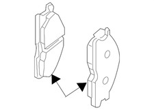 Genuine Nissan Brake Pads Front D1060-ZP00C