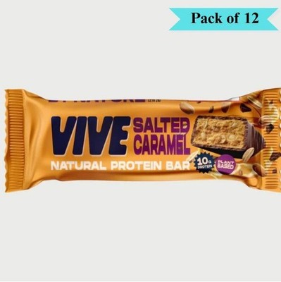 Vive Salted Caramel Dark Chocolate Protein Snack Bar - 12er Pack (je 49g)