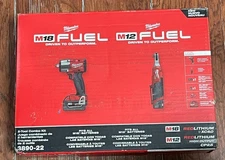 MILWAUKEE 3890-22 M18 FUEL 2-TOOL COMBO KIT- BRAND NEW OPEN BOX.