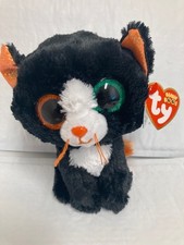 Ty Beanie Boos 🎃Luna The Cat 6" Plush New MWMT's