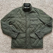 Polo Ralph Lauren Quilted Company Olive Full Zip Puffer Jacket Men  s Size Small