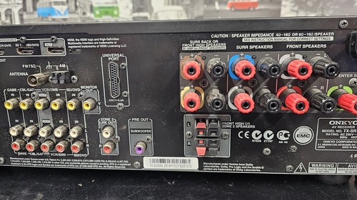 Onkyo TX-SR508 Home Theatre AV Receiver Digital HDMI 450W 7.1 Channel - Black - Picture 9 of 11