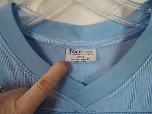 North Carolina Tar Heels Football Jersey Youth Medium #83 Pro Edge Light Blue - Picture 4 of 6
