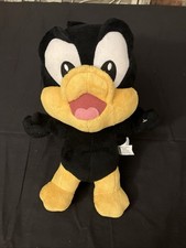 Baby Looney Tunes Daffy Duck Six Flags Plush Stuffed Toy 12" Warner Bros.