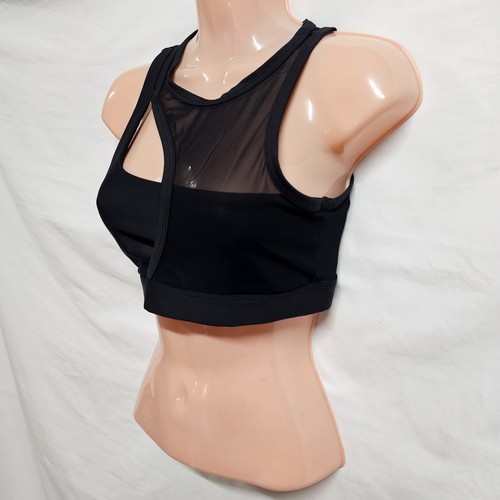 Reggiseno sportivo donna Alo Yoga Airlift Crescent Rib taglia S nero - Foto 12 di 15