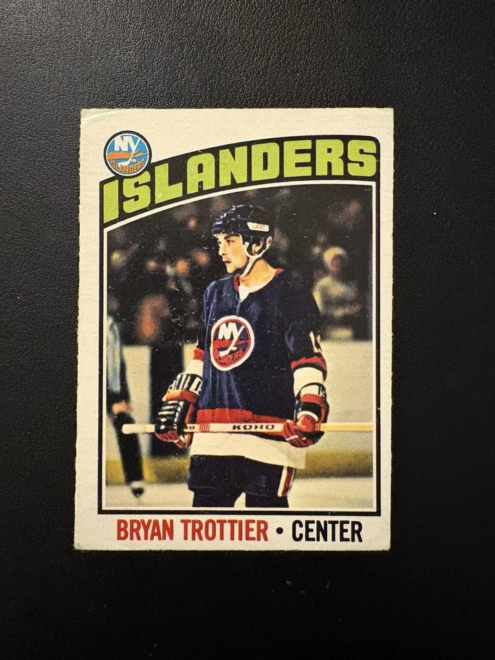 1976-77 O-Pee-Chee (OPC) - #115 RC Bryan Trottier HOF ROOKIE EX! - Image 2 of 3