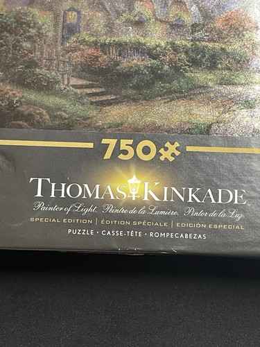 Ceaco Thomas Kinkade Metallic Special Edition Lovelight Cottage 750 Piece Puzzle - Picture 3 of 9