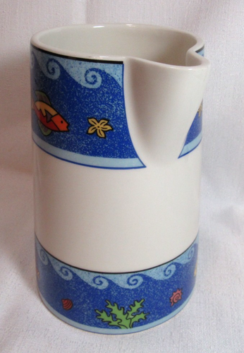 Sango China Vintage Sue Zipkin PISCES One (1) 48 Ounce Pitcher GC - Picture 6 of 12
