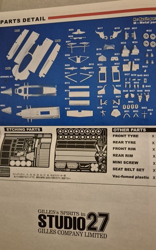 STUDIO27 1/20 Ferrari 126CK 1981 DX Upgrade Parts for FUJIMI Detail Up Parts - Photo 4/4