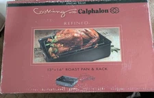 New in Box Nonstick  16 x 13 Roast Pan & Rack Thanksgiving Turkey