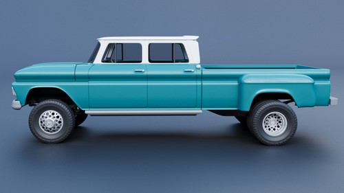 1:25 scale 3D printed 65 Chevrolet k10 crew cab dually truck kit - Picture 7 of 13