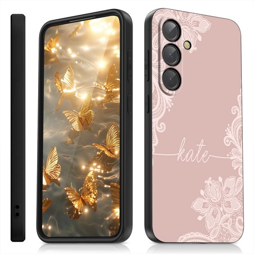 Funda de silicona con nombre personalizado para teléfono Samsung Galaxy A56 A36 A06 A17 S25 S24 - Imagen 10 de 45