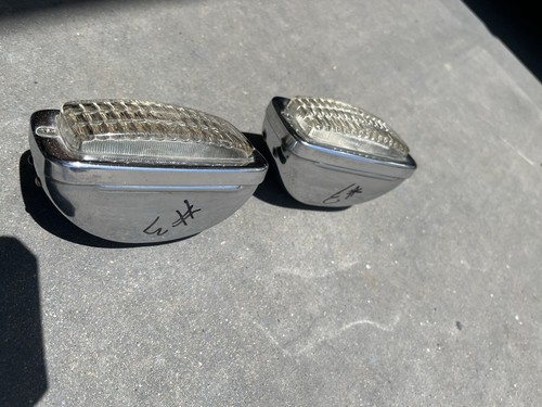 OEM German Hella Glass Volkswagen Reverse lights VW Ghia Porsche 356 911 Pair #3 - Picture 2 of 5