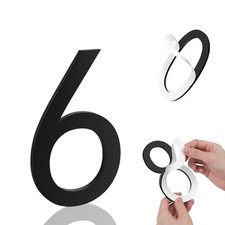 3 Inch House Numbers, Self-adhesive for Outside Mailbox House Number 6