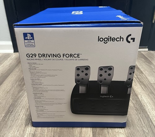 Logitech G29 Driving Force Racing Wheel & Pedals PS5, PS4, PC Brand New Open Box - Picture 2 of 7