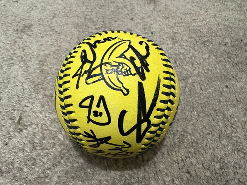 2025 SAVANNAH BANANAS TEAM FIRMADO BANANA BALL CERTIFICADO DE AUTENTICIDAD COLE RAC OLSON 26 SIG - Imagen 6 de 8