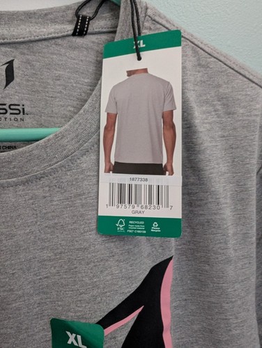 Messi Collection Fußball Herren T-Shirt grau XL pink schwarz Logo - Bild 5 von 5