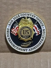 F21 DEA Costa Rica San José Country Office Agent Narcotics Police Challenge Coin