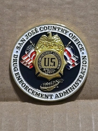 F21 DEA Costa Rica San José Country Office Agent Narcotics Police Challenge Coin - Bild 1 von 4