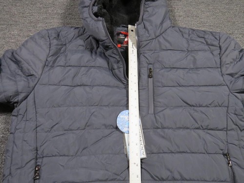 Spire Jacke Herren 2XL grau Kapuze wasserdicht wasserabweisend gefütterter Mantel warm - Bild 9 von 13