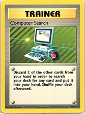 Computer Search Rare Base Set 071/102 LP Pokemon TCG