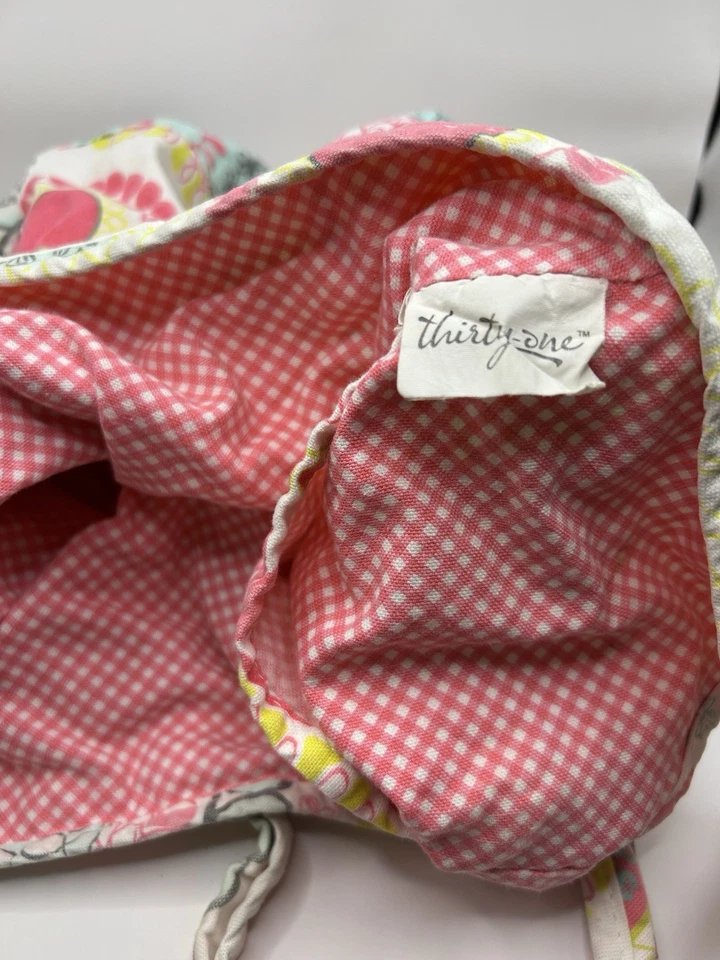 Bolso Hobo Bandolera Reversible Thirty-One Boho Medallón Cítrico Rosa Guinga Foto 4 de 4