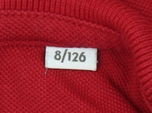 Timberland Jungen rot Baumwolle Langarm Polo Shirt Alter 8 Logo Knopfdetail - Bild 6 von 12