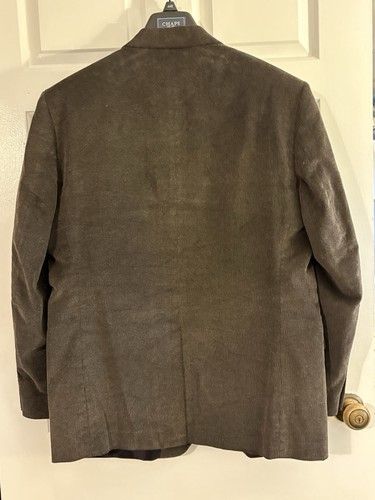 CHAPS Mens Corduroy Blazer Sport Coat Casual Jacket Size 44R Cotton Suit - Picture 2 of 9