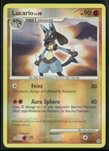 Lucario 6/130 Reverse Holo - Pokemon TCG Diamond & Pearl 2007