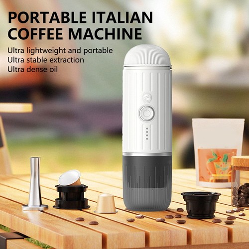 2-in-1 Italian Capsule Coffee Machine Portable USB Compatible with Capsule1530 - Foto 4 di 6