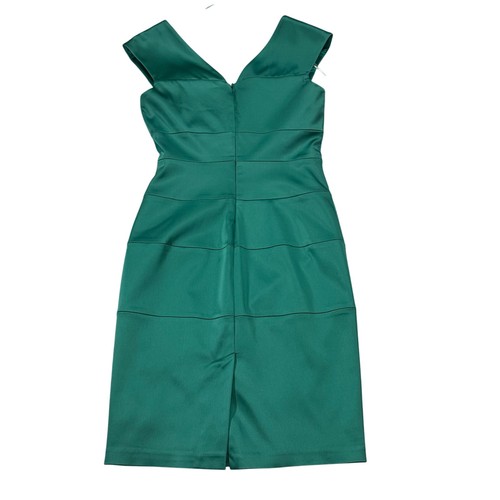 Jax Teal Sheath Midi Dress Size 6 - Picture 6 of 8