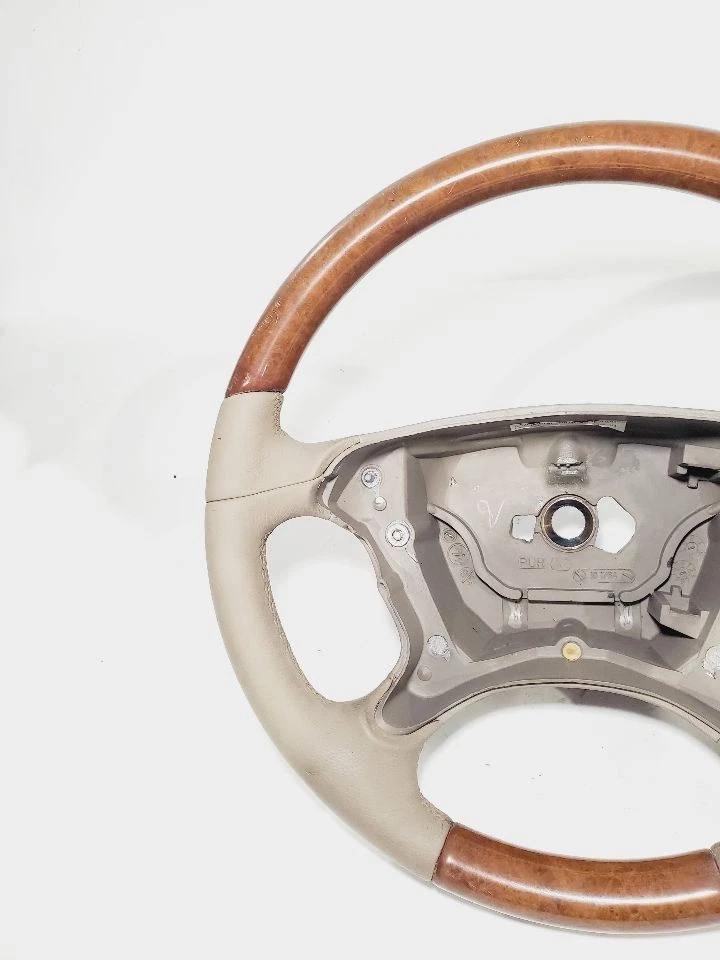Mercedes CLK500 2006 OEM volante marrón con grano de madera a2194602703 Foto 2 de 4