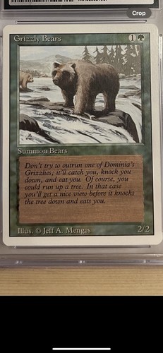 MTG Grizzly Bears REVISED Edition Regular  Magic The Gathering - Picture 2 of 2