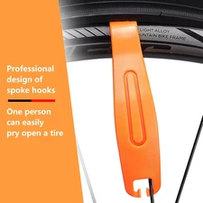 Bike Tire Levers| 3-Pcs Ultra Strong Tire Levers & 2-Pcs Stainless Steel Tire...