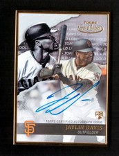 Jaylin Davis 2020 Topps Gold Label Framed Rookie RC Auto Giants