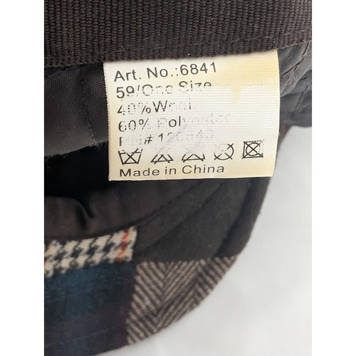 Men's Stylish multi-colored Patchwork Ivy Cap OS grandpacore retro vintage - Picture 7 of 7