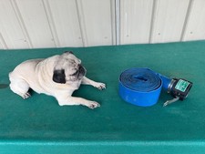 Apache Hose 2"x  25' Blue PVC Lay Flat Discharge Hose with one Gator Cam Lock