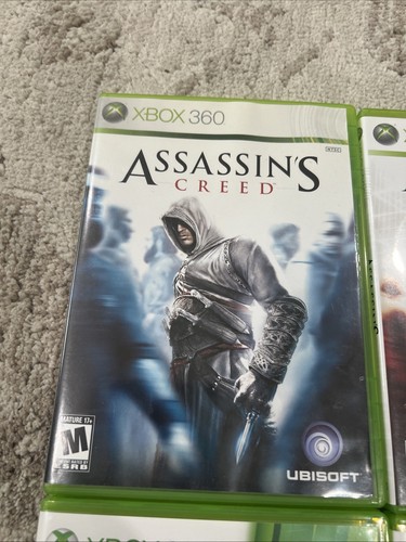 Microsoft Xbox 360 CIB COMPLETE ASSASSINS CREED 1-6 BUNDLE LOT Ubisoft Gaming - Picture 2 of 21