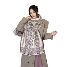 Fashion Large Scarf Winter Pashmina Shawls  Wraps for Women Extra Soft Purple