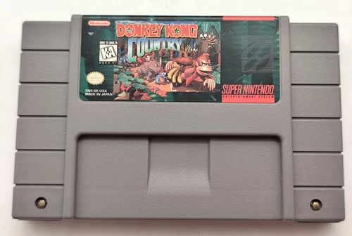 Donkey Kong Country 1 (Super Nintendo SNES, 1994) *Cart Only* Authentic Saves!