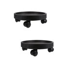  2 Pack Flower Pot Dolly with Wheels Heavy Duty Planter Roller Base