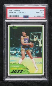 1981-82 Topps Adrian Dantley #40 PSA 8 HOF
