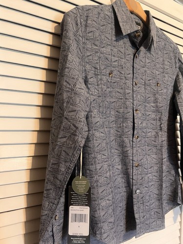 MOUNTAIN KHAKIS Shirt Men's Small S Shirt BISON ETCH Button Down NEW $90 Print - Picture 2 of 14