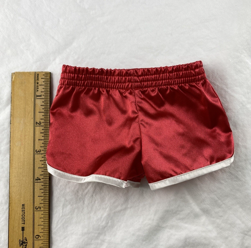 American Girl 18'' Doll Julie Red Shiny Boxer Shorts 70s Summer Outfit - Picture 5 of 5