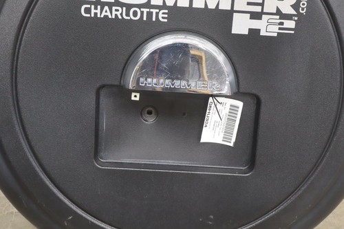 Hummer h2 SUV Black Plastic OEM Spare Tire Cover *Dealer ID Printed on Face* - Picture 6 of 18
