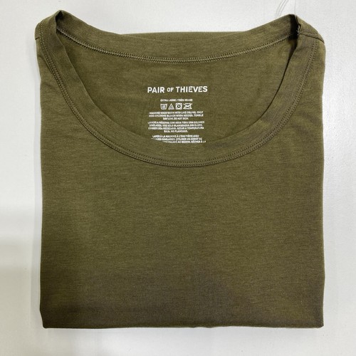 Camiseta Pair of Thieves Para Hombres XL Verde Oliva Manga Corta Cuello Redondo Mezcla de Algodón - Imagen 8 de 8