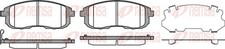 Bremsbelagsatz Scheibenbremse REMSA 0293.11 für NISSAN 350Z Roadster Z33 JUKE