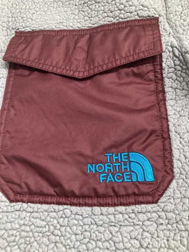 Maglione The North Face Uomo/Donna 1/4 Zip Groveland Sherpa Grigio/Borgogna Taglia M - Foto 3 di 12